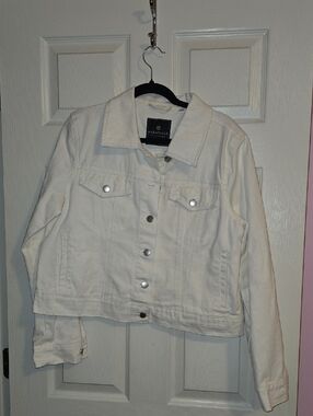 bagatelle White Denim Trucker Jacket